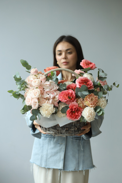 корзины цветов