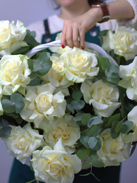 корзины цветов