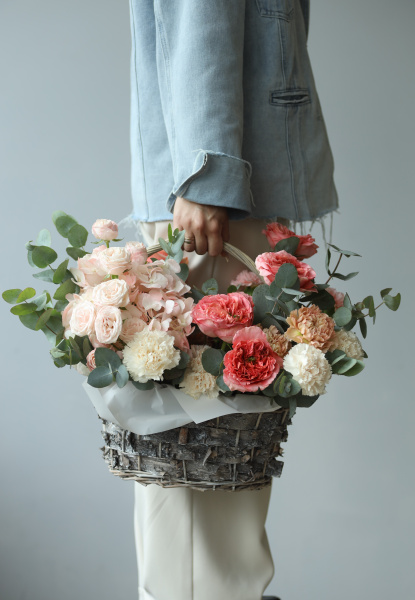 корзины цветов