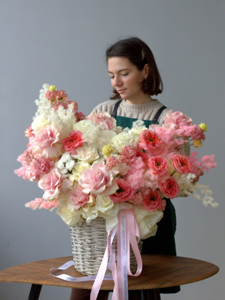 корзины цветов